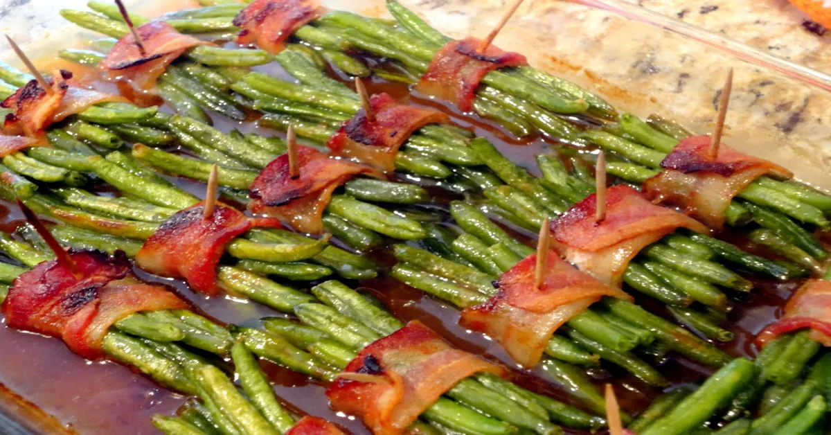 baked green beans and bacon