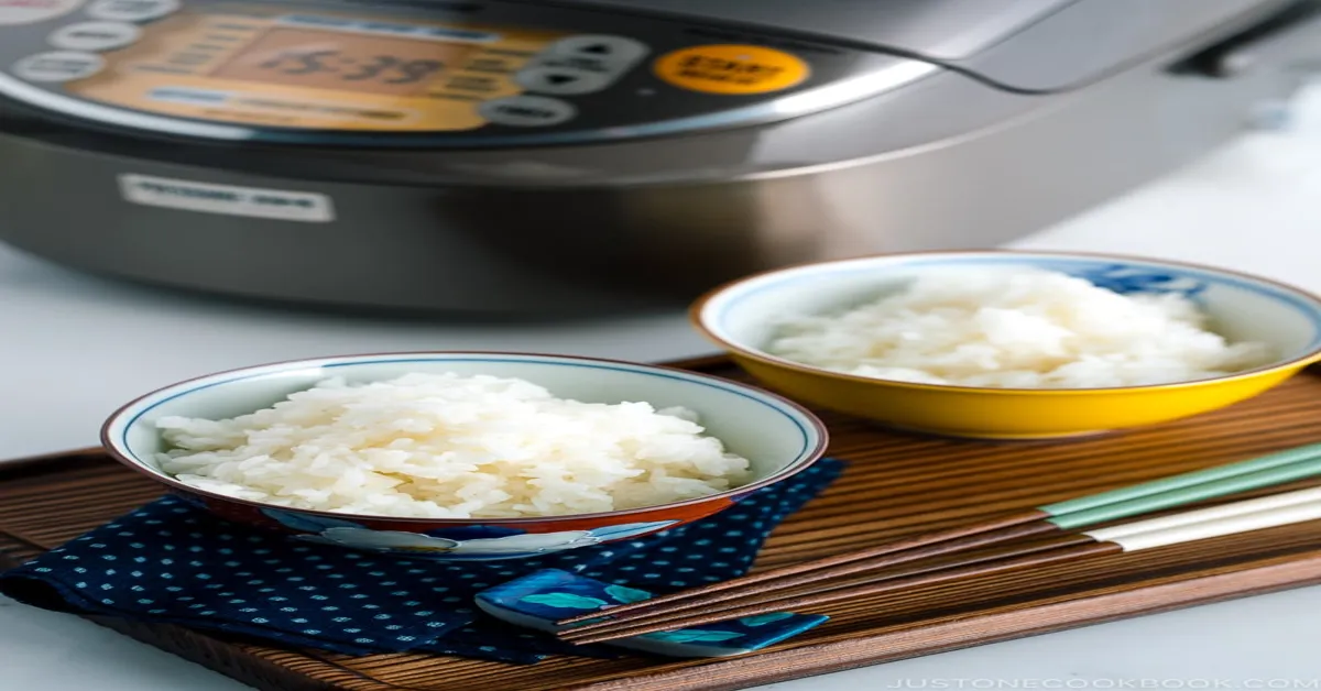 cooking japanese rice in rice cooker