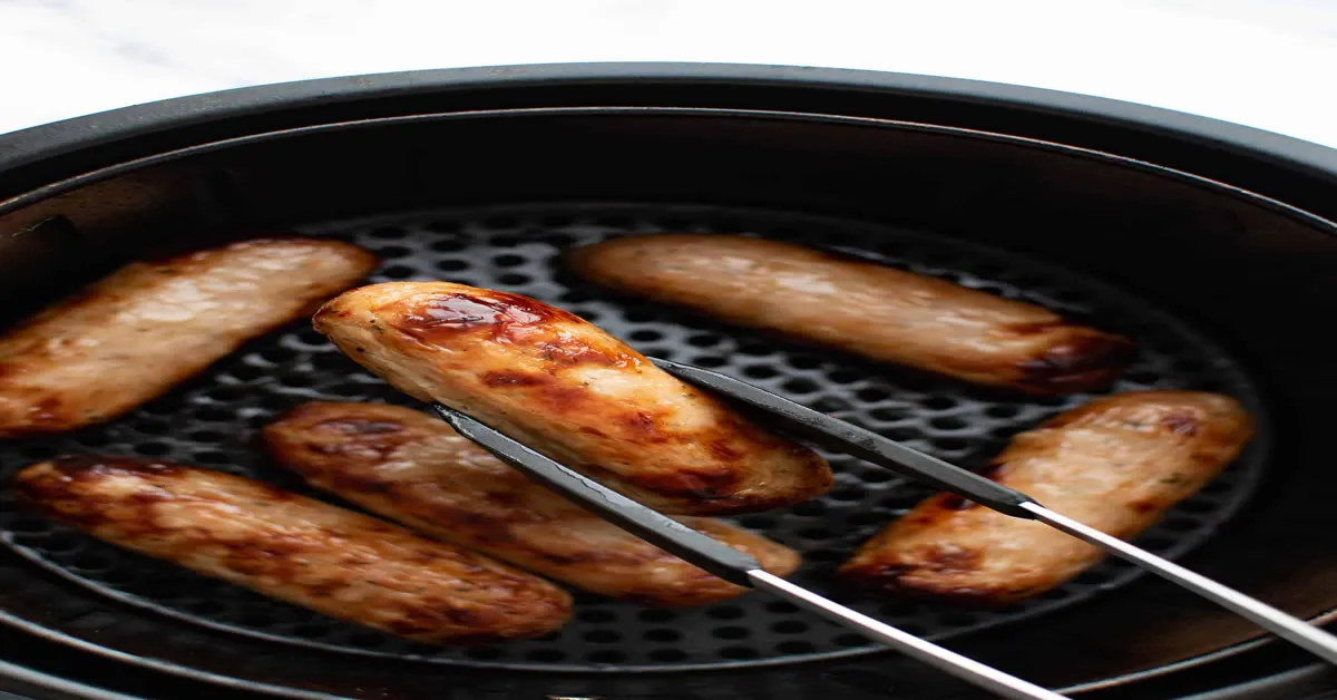 cooking sausage in a air fryer