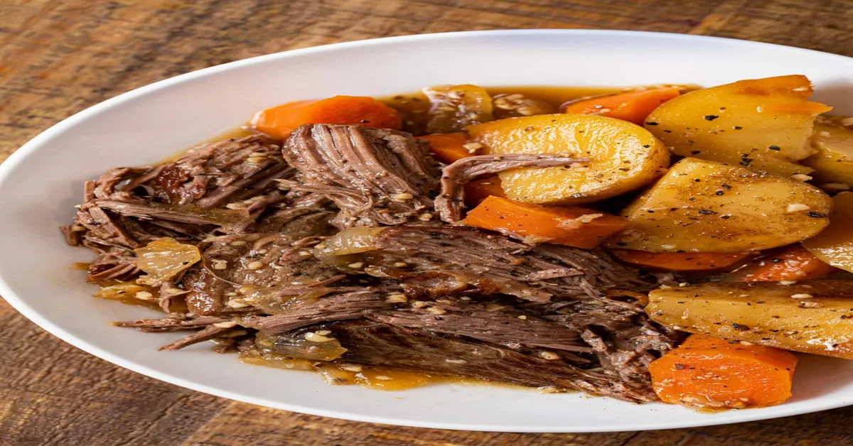 slow cooker bottom round roast without vegetables