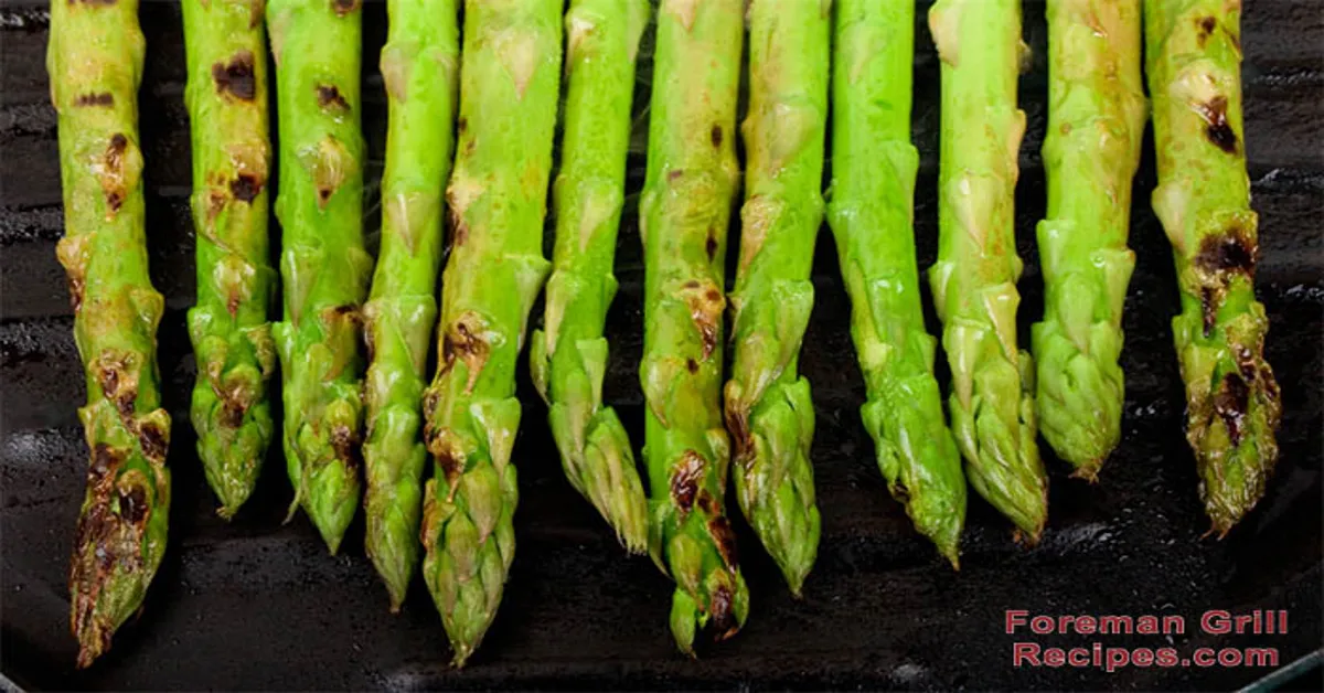 asparagus george foreman grill