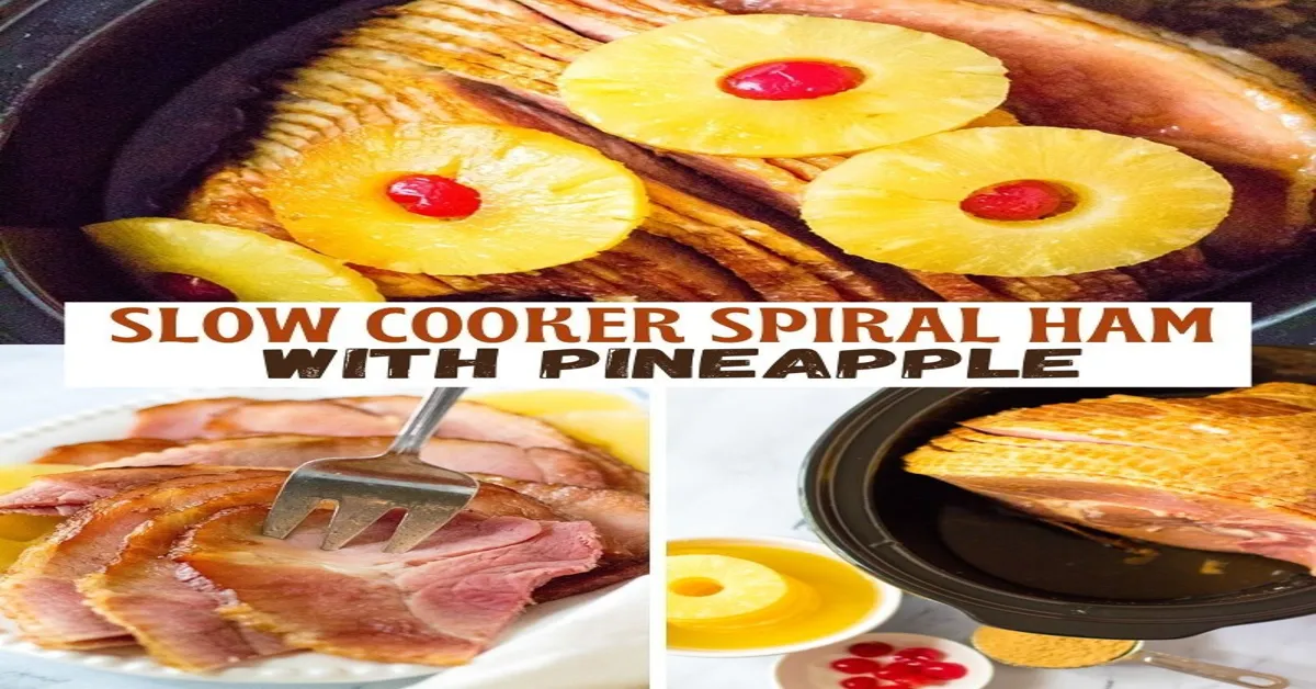 slow cooker ham with pineapple juice and maple syrup
